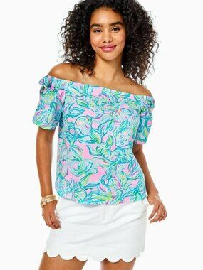 Lilly Pulitzer Cotton Off-the-Shoulder Top